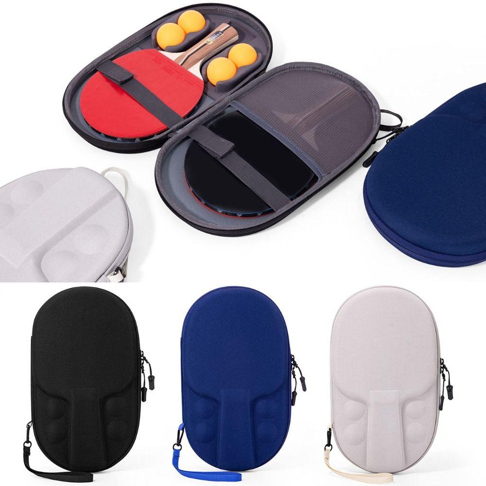 Zip Pocket Table Tennis Rackets Bag EVA Ping Pong Cases New Table Tennis Paddle Case