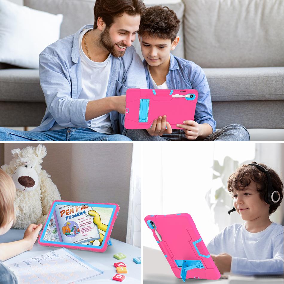 For Samsung Tab Case S10 Lite S9 FE A11 A9 8.7inch Plus A7 Lite A9+ A11+ 11 Inch Stand Tablet Case Thick Shockproof Hard Cover