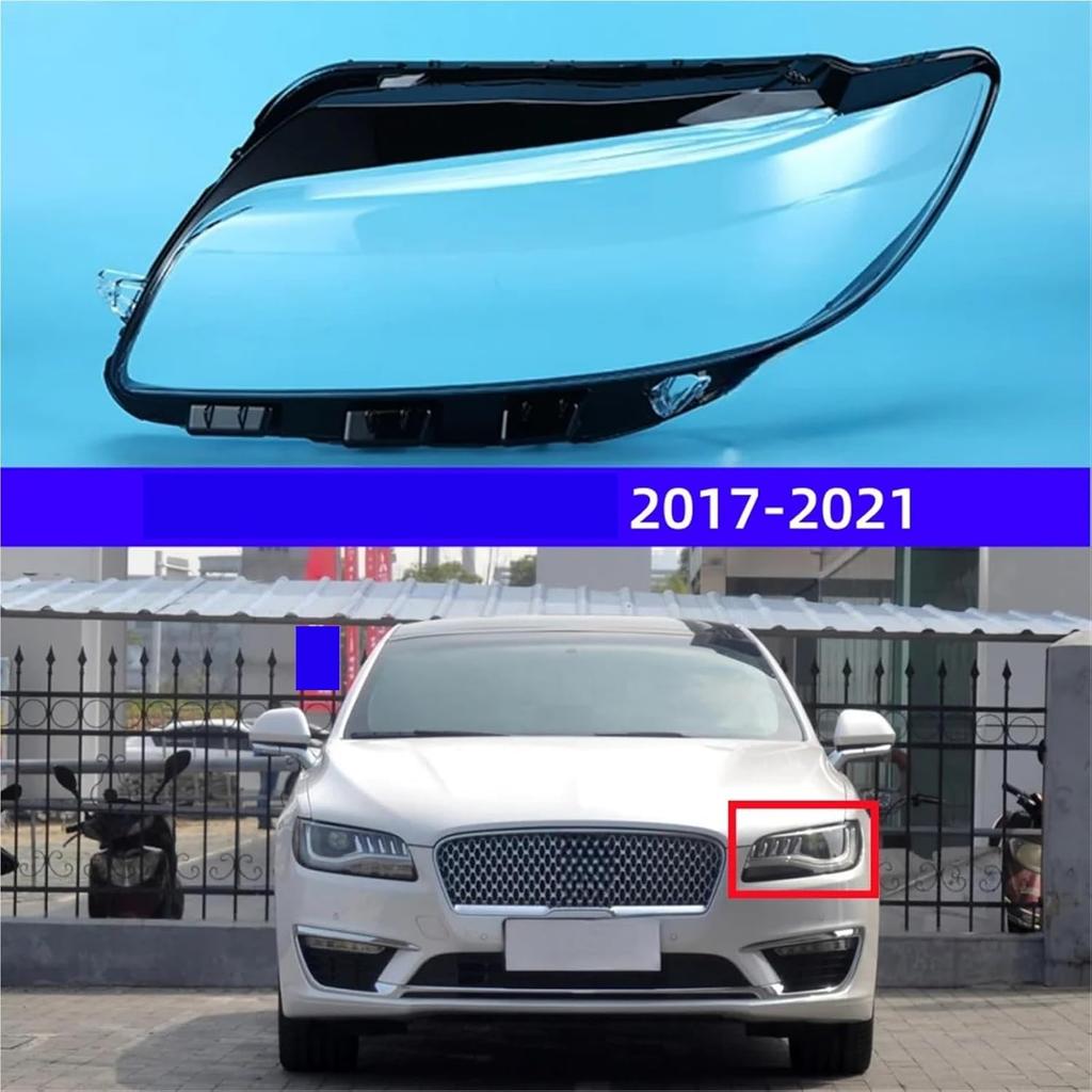 Compatible For Lincoln MKZ 2017 To 2021 Automotive Accessories Glass Headlights Replace The Original Lampshade(Left)
