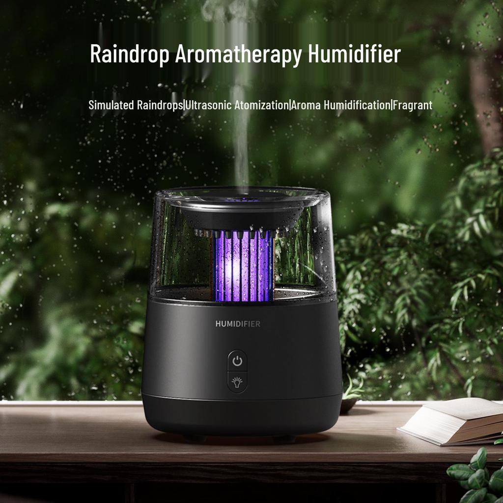 Creative Turret Aroma Diffuser: Realistic Flame Light with Large Spray Humidifier for Home Bedroom
