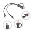 USB C Splitter 1 in 2 Out Charging USB C Data Splitter Extension Cable Type C+USB Adapter for Phone Laptop Accessories