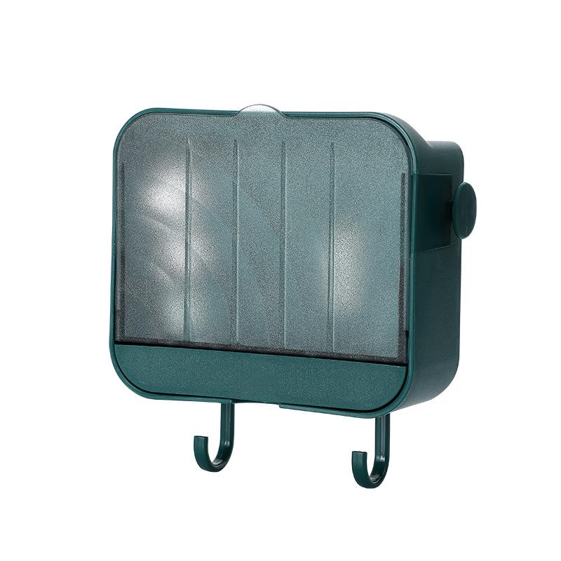 

Custom Vertical Dustproof Wall-Mounted Soap Dish Holder зелёный