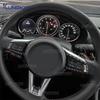 Weicher Kohlefaser-Aufkleber für Mazda MX-5 MX5 Miata Roadster ND ND2 MK4 2015-2025/Fiat 124 Spider 2016-2020 Auto-Lenkrad