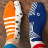 Abstract Cartoon Socks for Couples Split Toe Design Mid Calf Stockings Matching His and Her Aquarium Theme Gifts