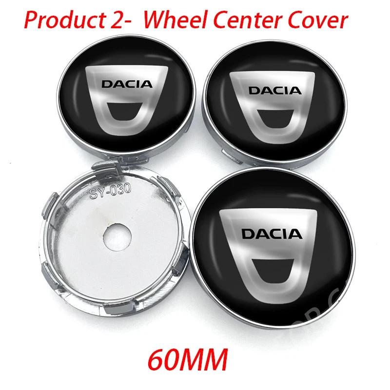 Car Wheel Center Cover Hub Center Stickers Caps Tires Rim Covers wheel parts Including For Dacia Duster Logan MCV Sandero Dokker