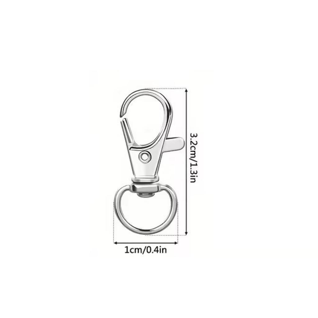 10/20/100/Lot Vergoldete Versilberte Schmuckzubehör Karabinerhaken für Halskette&Armbandkette DIY