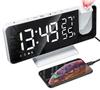 TeamSky Digital Clock, Multifunctional Clock, Alarm Clock, LED, Snooze, Clock Radio, Table Clock, Wall/Ceiling Projection, Mirror, Temperature/Humidit