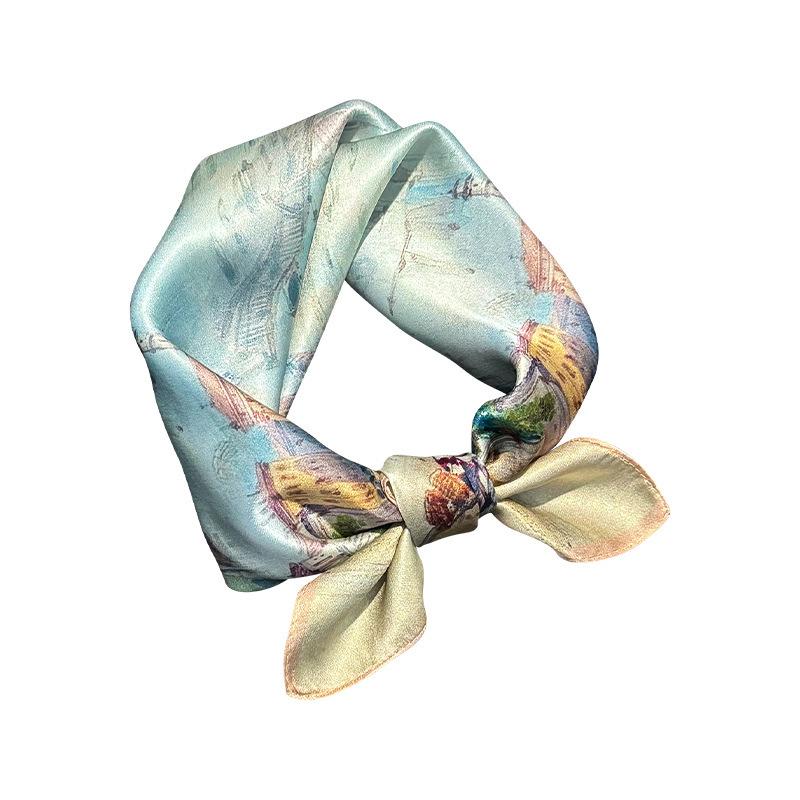 100% Silk Square Scarf Women Neck Bandana Mulberry Scarves Female Neckerchief Wrist Headkerchief Shawl Wrap Hijab