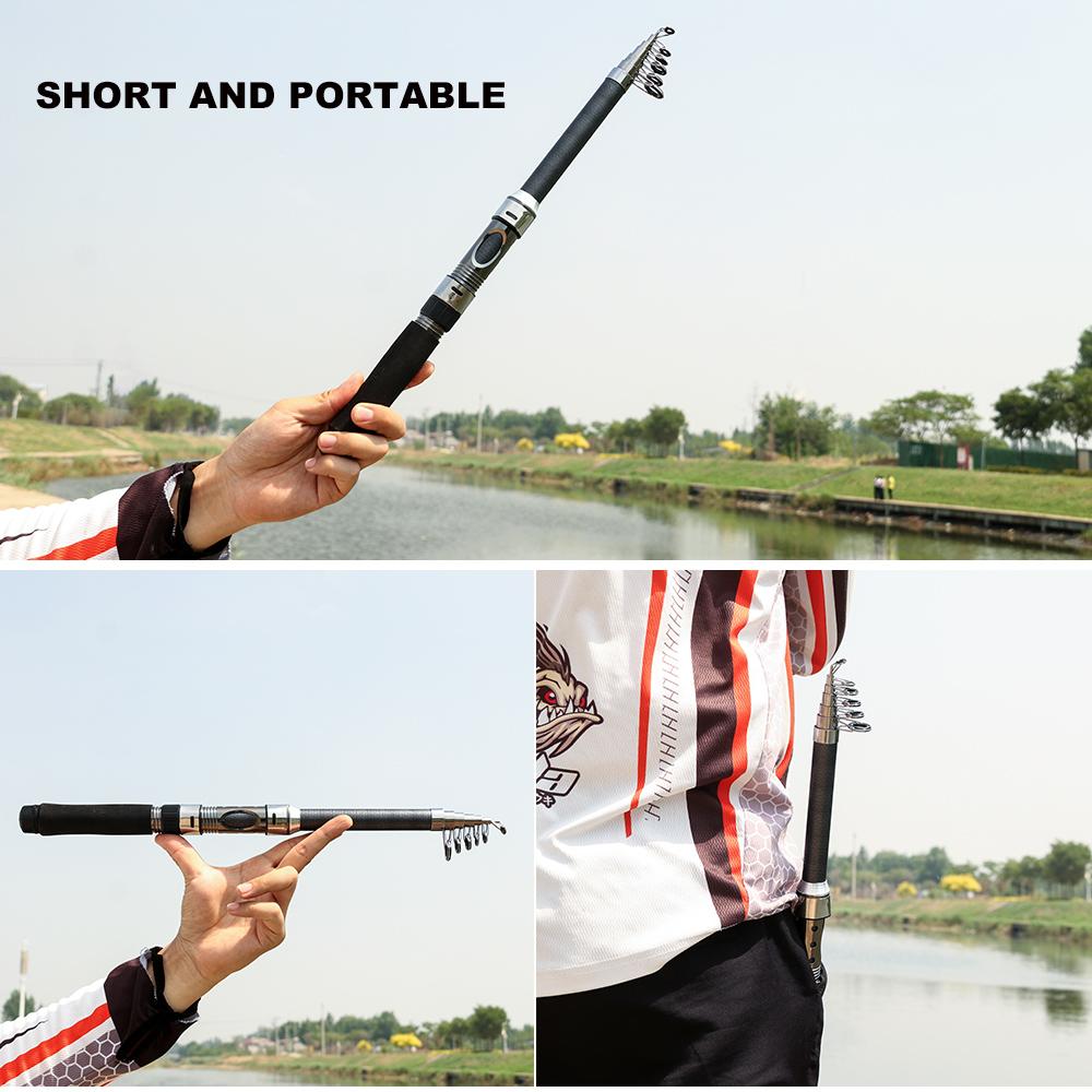 Lightweight Telescopic Carbon Fiber Spinning Fishing Rod 2.1m/2.4m/2.7m/3.0m/3.6m  for Trout, Carp, Perch – Fishing Tackle