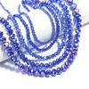 1 Strand 3 4 6 8 10mm Rondelle Faceted Crystal Beads Blue AB Glass Loose Spacer Bead For DIY Jewelry Making Bracelet Accessories
