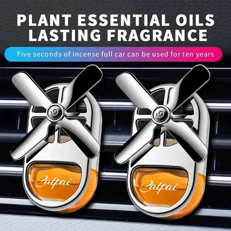 New Car Aromatherapy Air Freshener Rotary Propeller Exhaust Aromatherapy Creative Mini Perfume Decorative Accessories