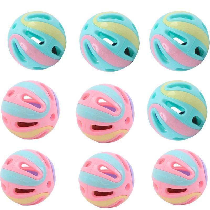 8СМ Игрушка для кошек Мячик с колокольчиком: Саморазвлекающий мячик-пищалка для кошек