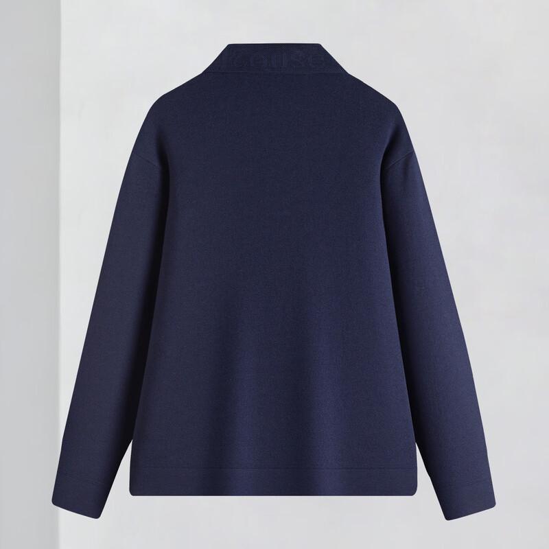 ROOY Men's Soft Warm Polo Collar Wool Sweater