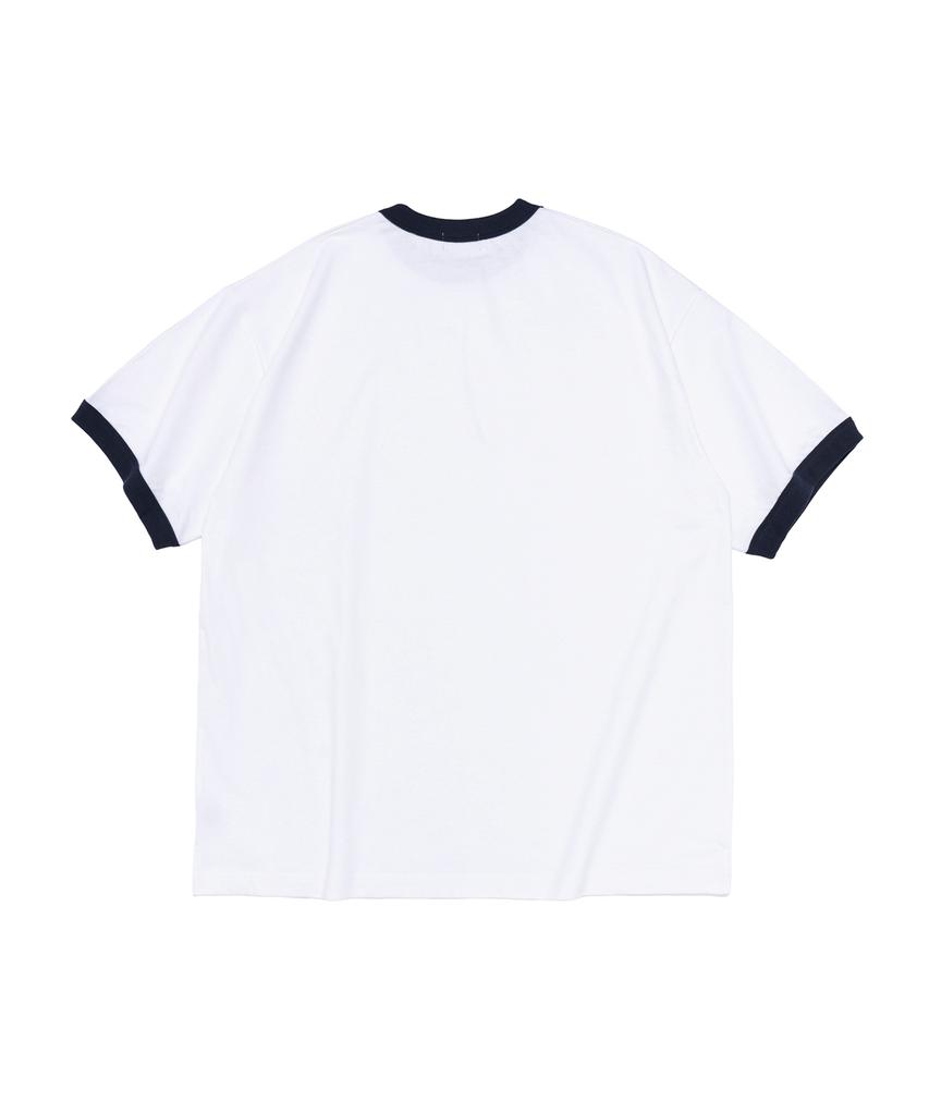 Cargo Bros Washed Heritage Garment Ringer T-Shirt (White)