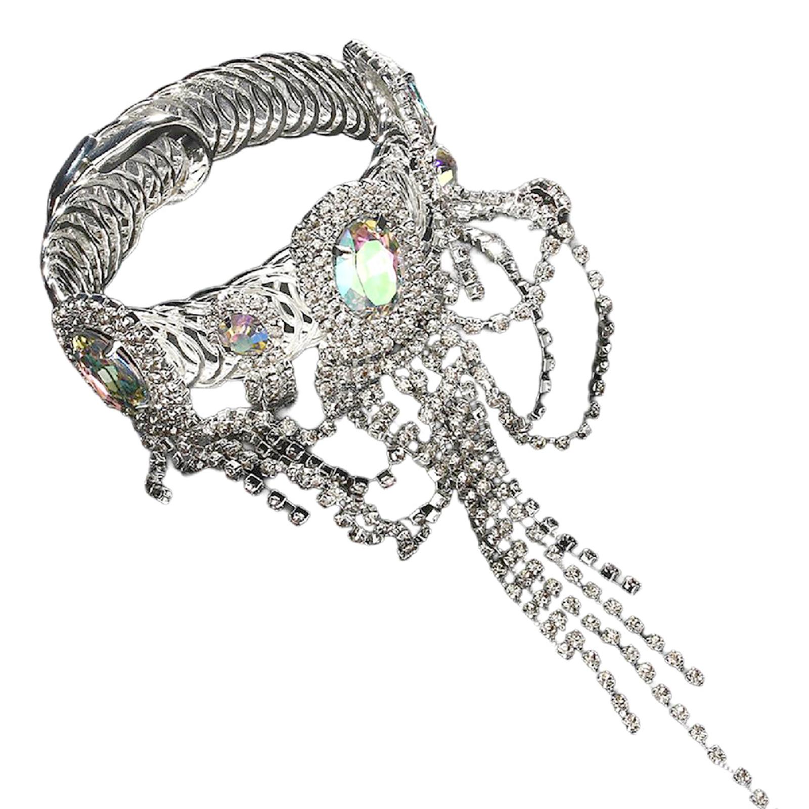 

Кисточки Цепь на руку Модный браслет Уникальные стили Браслет для танца живота для женщин Элегантный модный аксессуар серебряный