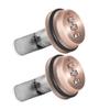 2pcs Zinc Alloy Mechanical  Password 3-Digit Code Mailbox Cabinet LockRed Copper 20mm/0.79in