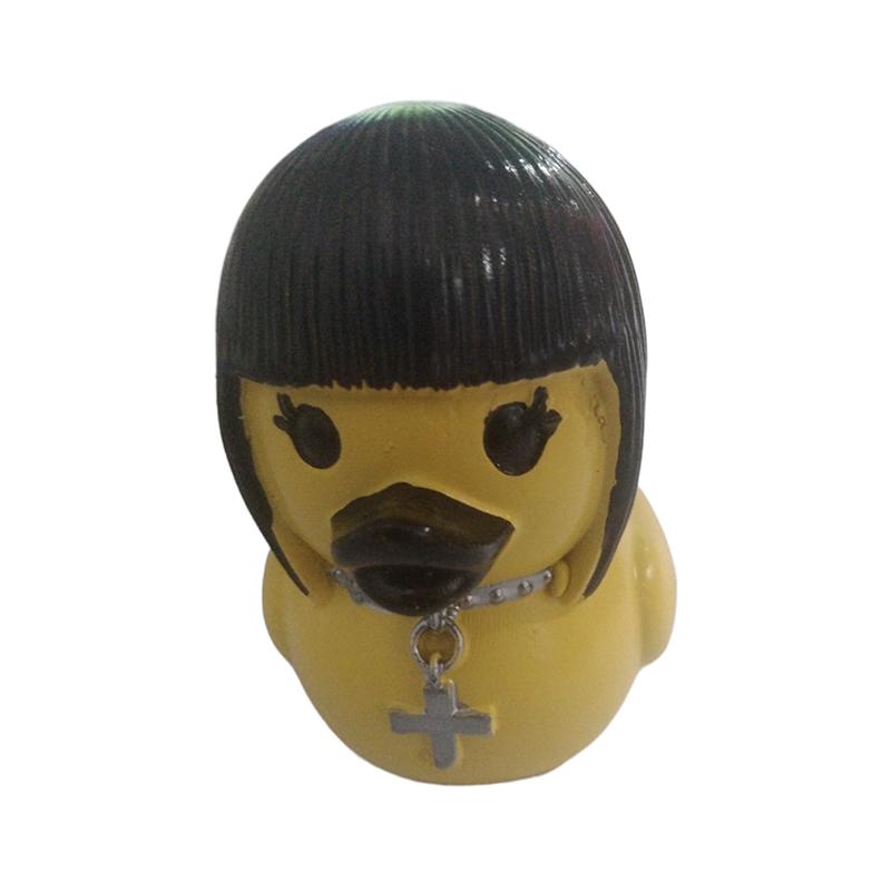Duck Statue Indoor Gothic Sculpture Punk Animal Figurine Resin Statues Desk Decor Collectible Figurines Satan Duck Tabletop