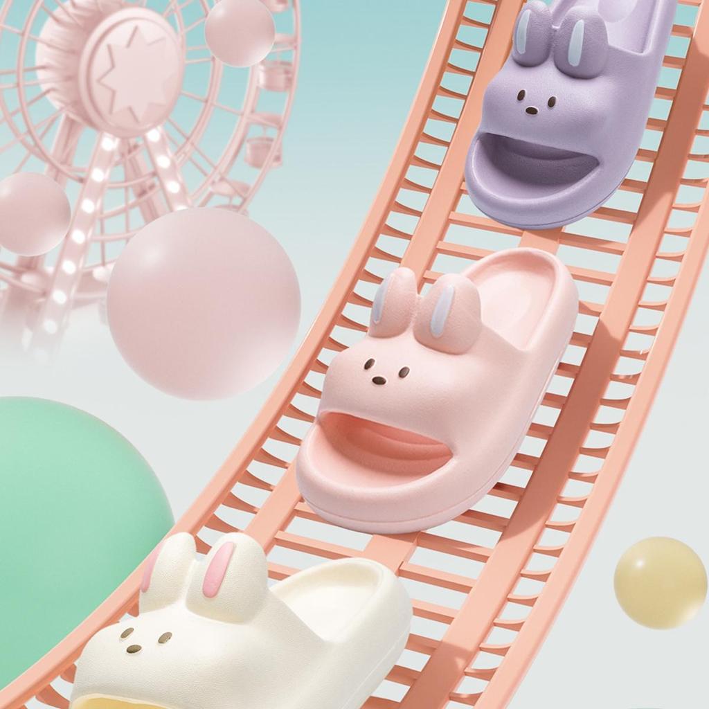 Cartoon Konijn Kinder Pantoffels Verhoogde Dikke Zool Binnen Buiten Pantoffels Comfortabele Zachte Kinder Huis Pantoffels
