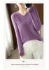 2023 Women's V-Neck Knit Sweater: Autumn/Winter Loose Fit, Slimming, Plus Size Pullover