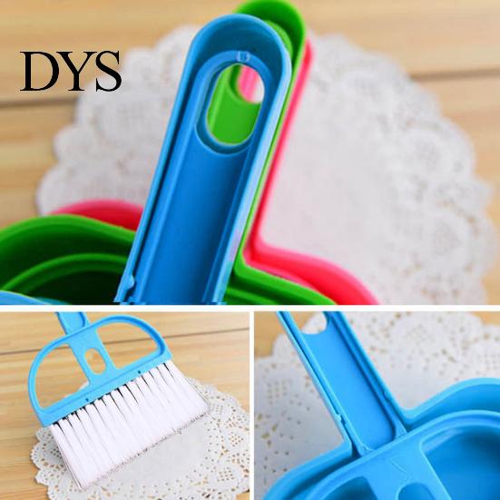 Dustpan Brush Mini Plastic Soft Portable Hand Cleaning Sweeper Keyboard Cleaner for Desk