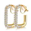 9x  No Piercing Required Earrings Creative Gold Plated Clip On Earrings No Pierced Comfort Fit For Women