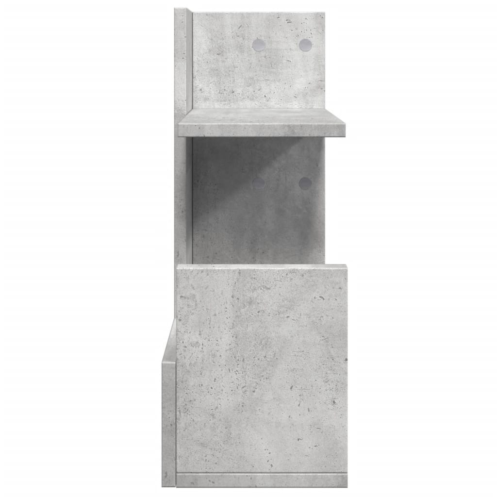 Vidaxl Organizer Na Biurko, Szarość Betonu, 49X20X52,5 Cm