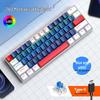 T-WOLF T60 61-Key Hot-Swappable Mechanical Gaming Keyboard with Mixed-Light and Two-Tone Blue Switch (Russian)
