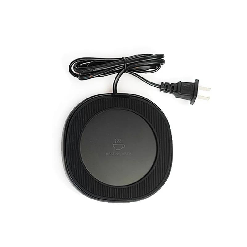 

110В/220В Подогреватель для чашки, Подогреватель для кофейной кружки, Электрическая грелка, Подогреватель-подставка, 3 температурных режима, Нагревательная плита для чая, молока, воды US чёрный