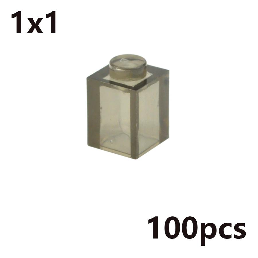 MOC Transparent Thick Building Blocks 1x1 1x2 2x2 2x4 Dots Clear Brick Figures Educational Creative Toy for Kid Compatible Brand