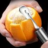 Stainless Steel Orange,Citru Peeler,Simple Lemon Peeler,Creative Cutter,Orange Peeler Tool With Handle,Restaurant Kitchen Gadget
