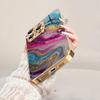Watercolor Painting High-end Phone Case Electroplated Glass PhoneCase for iPhone 17 16 15 14 13 12 11pm Pro Plus Dropresistant