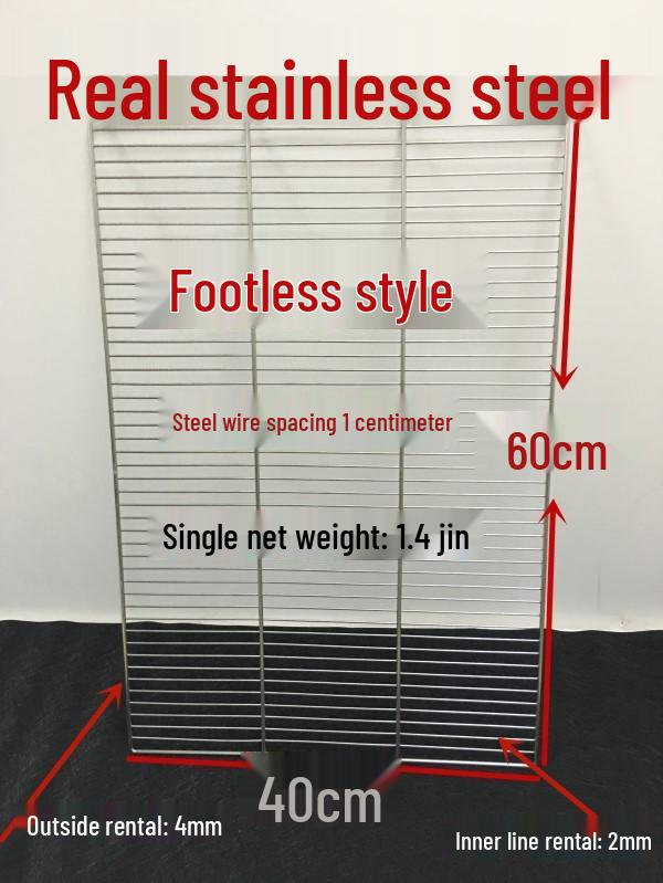 Stainless Steel Bread and Cake Cooling Rack with Flat Feet