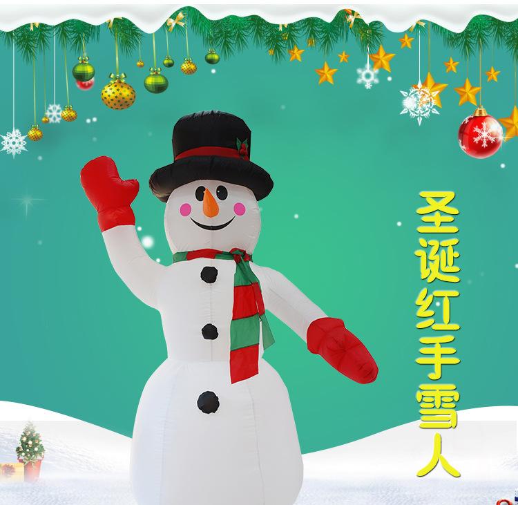 Best Selling Inflatable Christmas Snowman Santa Claus Yard Decoration Wholesale