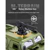 1/18 DongFeng Warrior Military Armored Vehicle Off Road ORV SUV Alloy Metal Diecast Model Car Sound Light Collection Large Gifts
