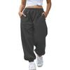 Damen Mittlere Taille Verjüngte Jogginghose Jogger Lockerer Sitz Lässige Streetwear Hose Unterteil