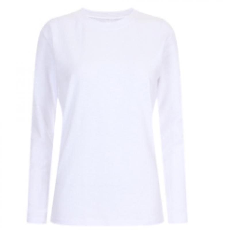 Shop   Women Round Neck CoTTon Span Daily Plain Long Sleeve T shirT Dai Wsh 2032