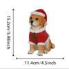 Cute Labrador Corgi Beagle Resin Statue Dress-Up Dog Home Decoration Handicrafts