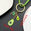 Cute Avocado & Coconut Tree Keychain Pendant