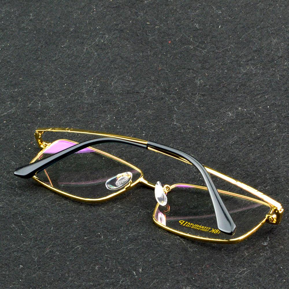Stylish Semi-Rimless Optical Glasses Elegant Gold Frame with Anti-Reflective Coating, Ideal for Reading, +0.75 to +4 Power