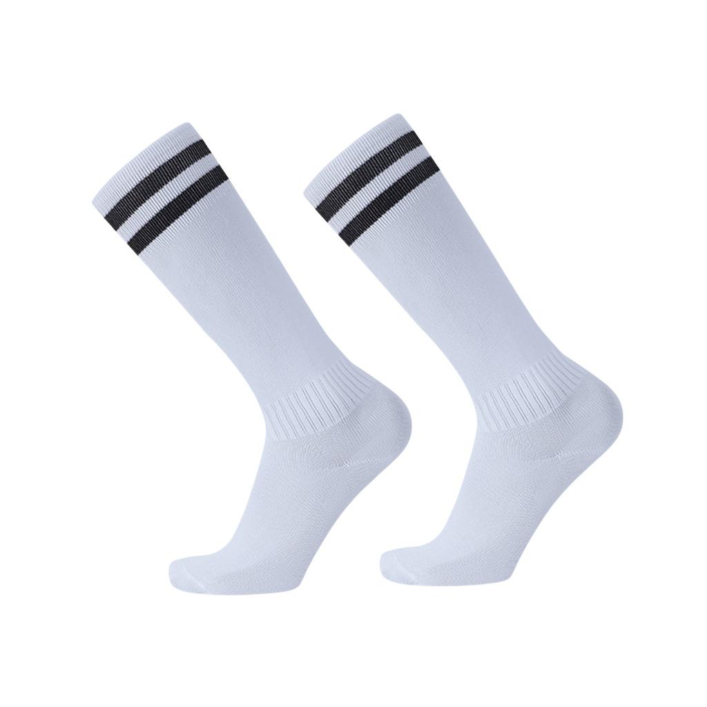 Fußballsocken für Kinder Rutschfeste Lange Kniestrümpfe Schweißabsorbierende Schüler Gestreifte Sportsocken