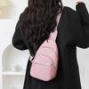 Dámska náprsná taška s kontrastnou farbou, veľkokapacitná taška cez rameno/crossbody
