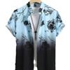 Camicia Casual da Uomo a Maniche Corte a Righe Primavera 2025