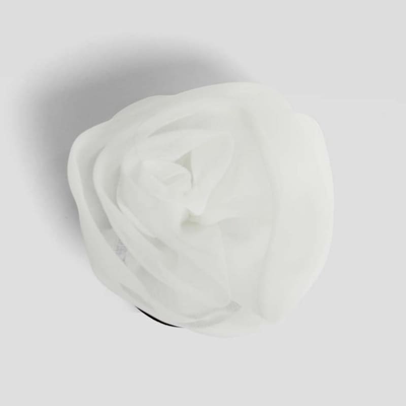 hish blooming hair tie - white