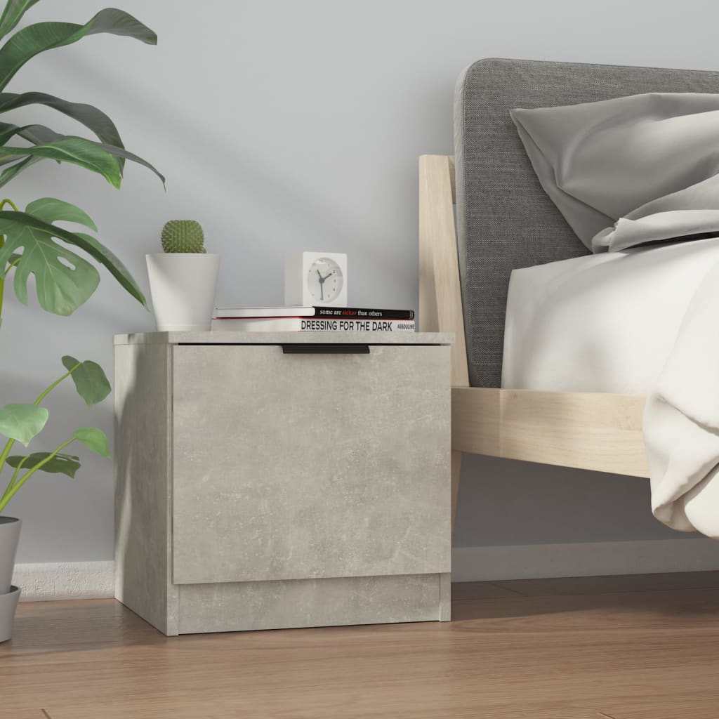 Nightstands 2 Pcs Concrete Grey 40 X 39 X 40 Cm