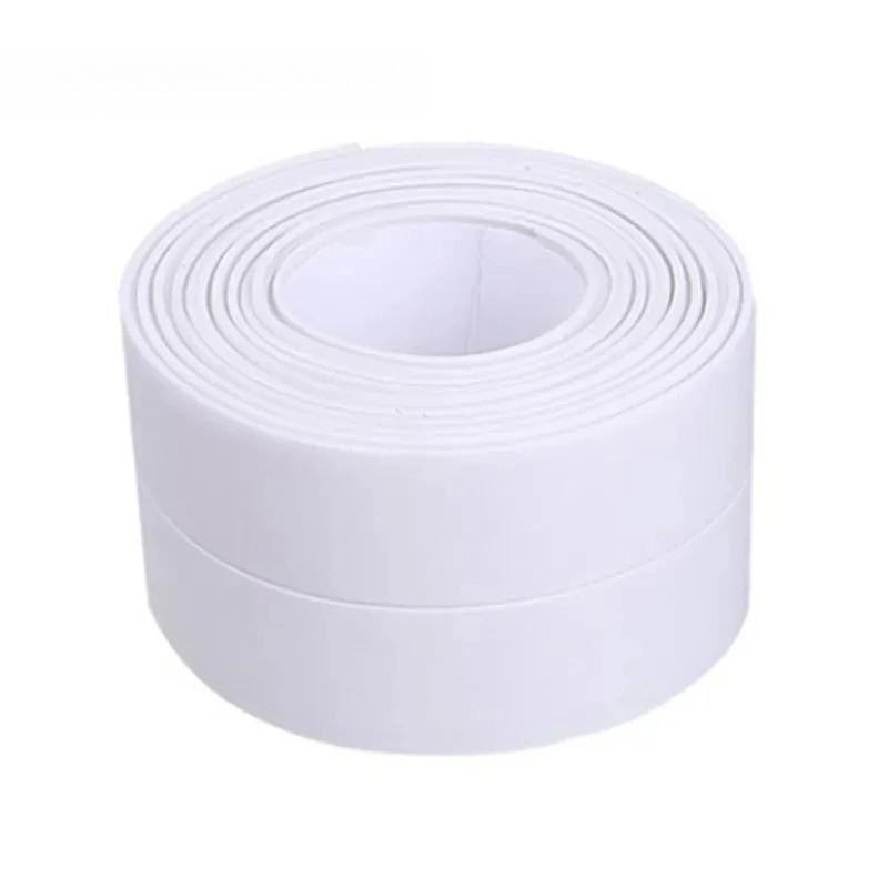 3.2m PVC Waterproof Sealing Tape For Bathroom Sink, Shower Bathtub And Toilet - Self Adhesive Wall Sticker
