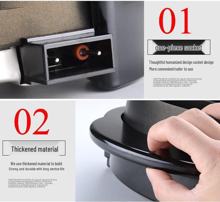 Popular Dual-Control Shabu-Shabu & Grill Electric Pan: Intelligent Temp Control, Multifunctional BBQ & Pot