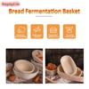 Round/Oval Fermentation Basket Bread Storage Basket Baking Bread Handmade Woven Rattan Bowl Cloth Liner Kitchen Baking Tools