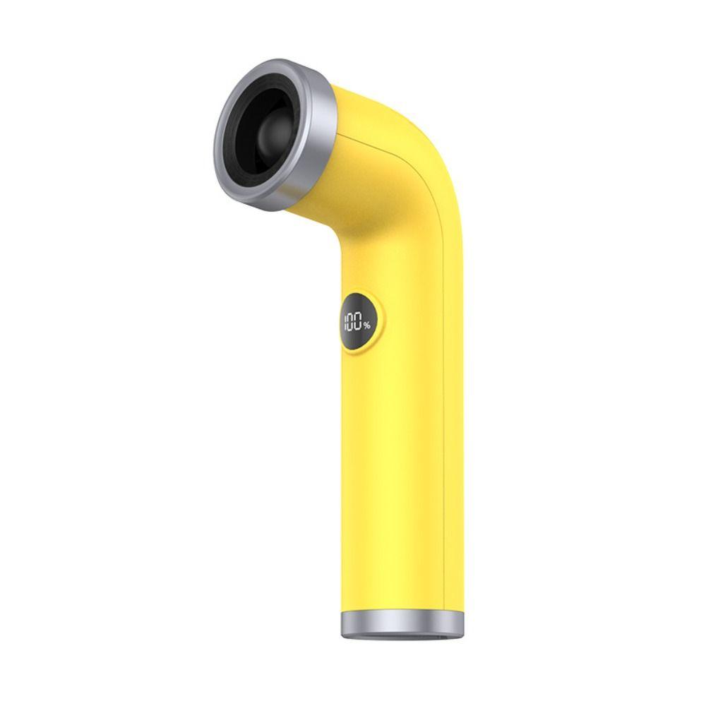 Curved Design Bladeless Handheld Fan Digital Screen High-Speed Turbine Fan  Travel Use