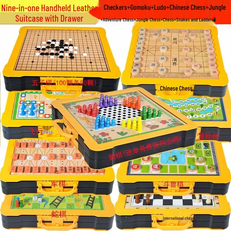 Fengyi Portable Multi-Game Chess & Board Set