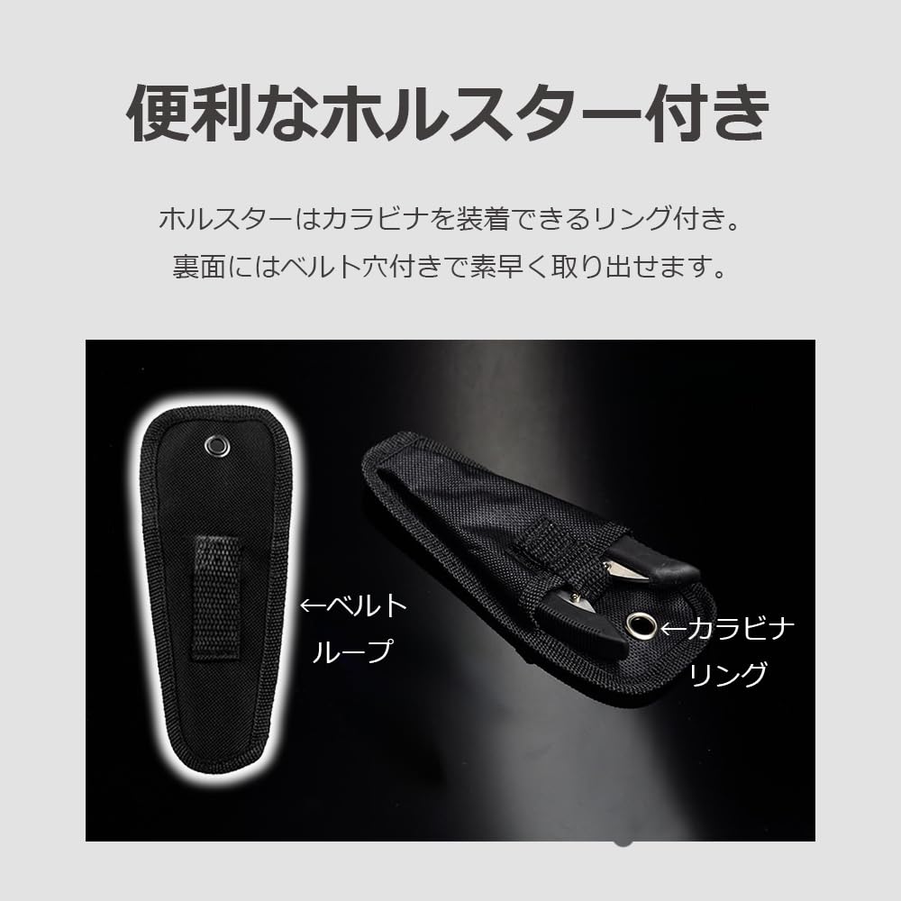 Lifactlab. Fishing Tongs, Fish Grabber, Crocodile Grip, Pliers with Wire Reel, and Holster, 4-Piece Set, Black